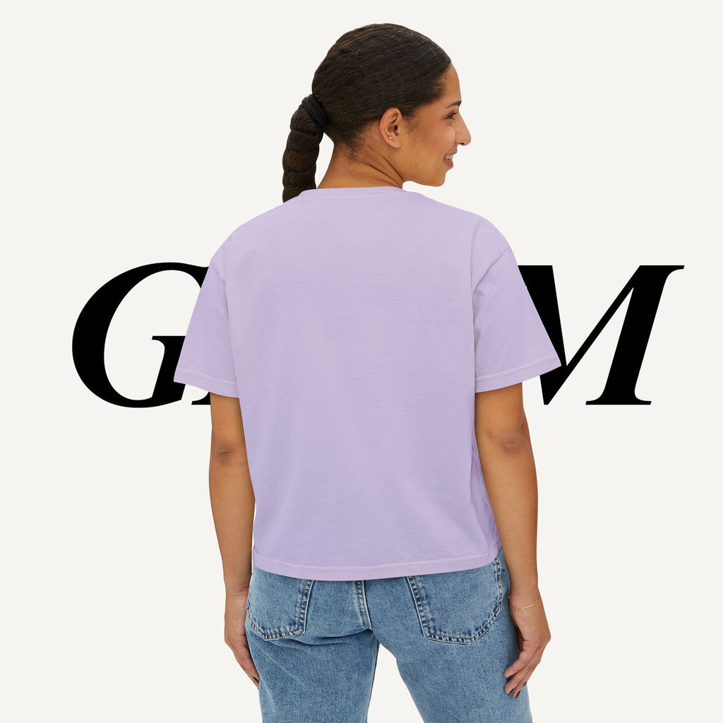Retro K-Beauty Graphic Top Boxy Tee