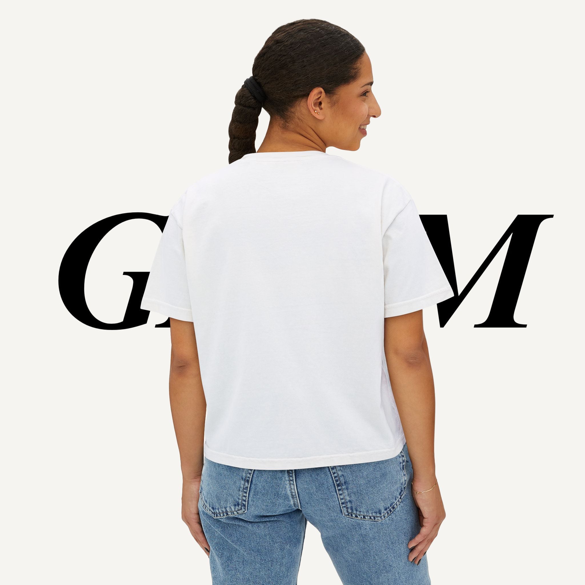 Retro K-Beauty Graphic Top Boxy Tee
