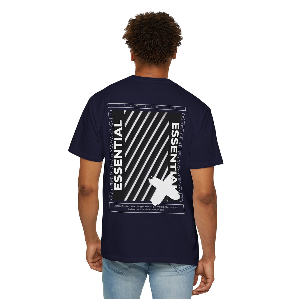 Essential Graphic T-Shirt — 'ESSENTIAL STREETWEAR' Back Print Garment-Dyed Tee