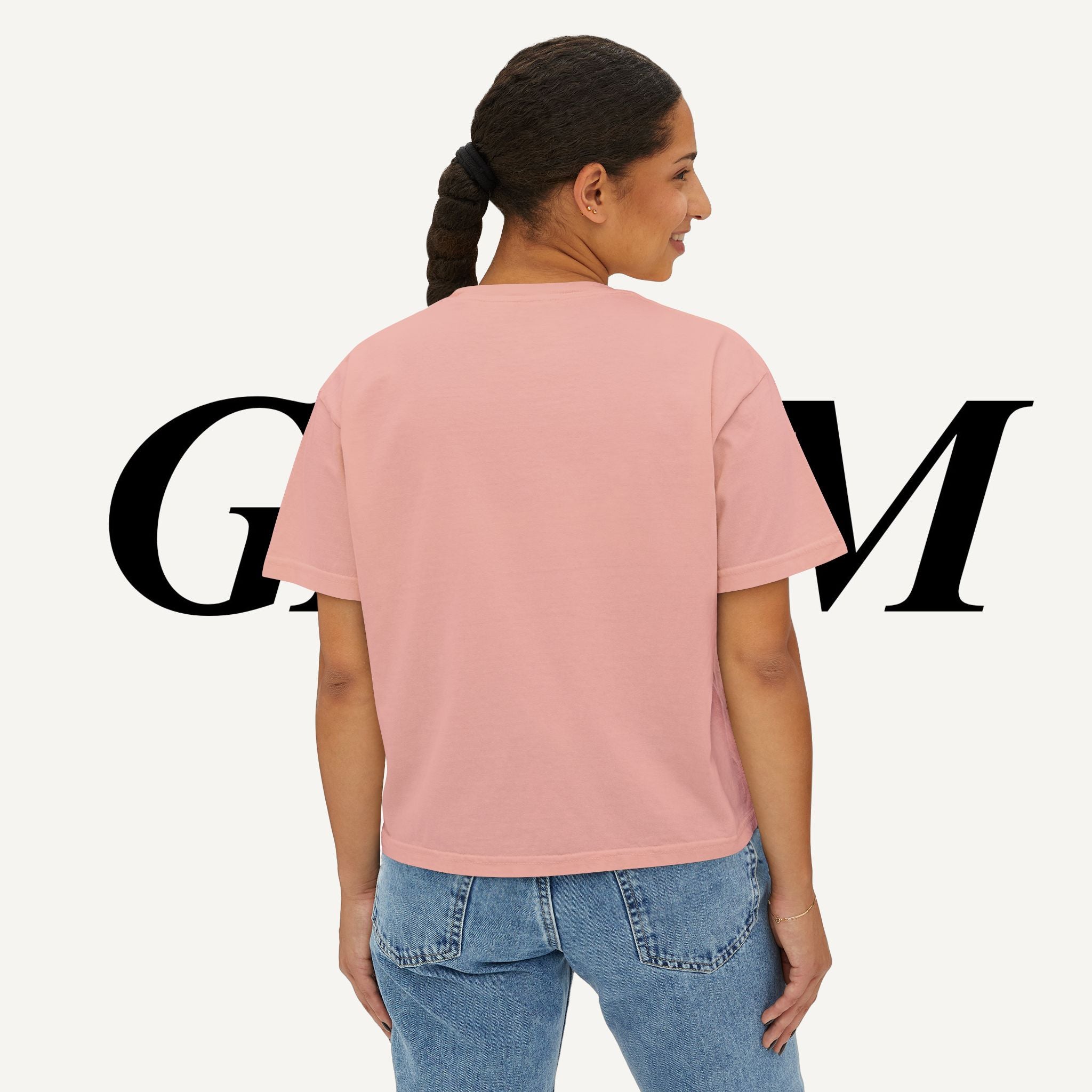 Retro K-Beauty Graphic Top Boxy Tee