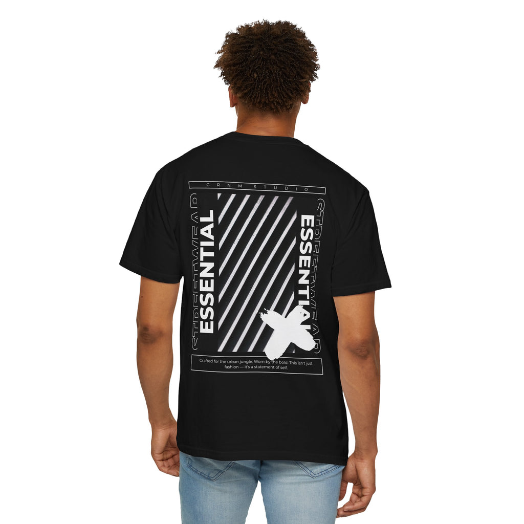 Essential Graphic T-Shirt — 'ESSENTIAL STREETWEAR' Back Print Garment-Dyed Tee
