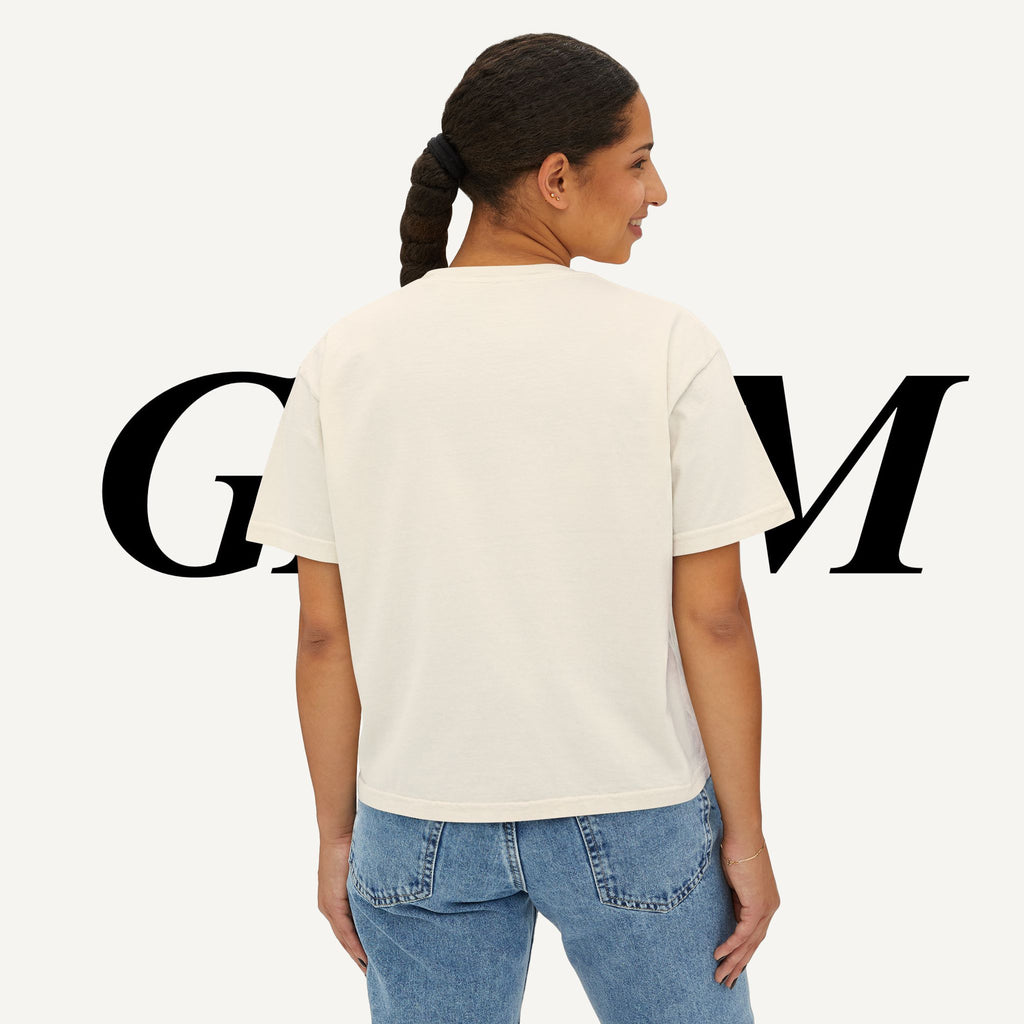 Retro K-Beauty Graphic Top Boxy Tee
