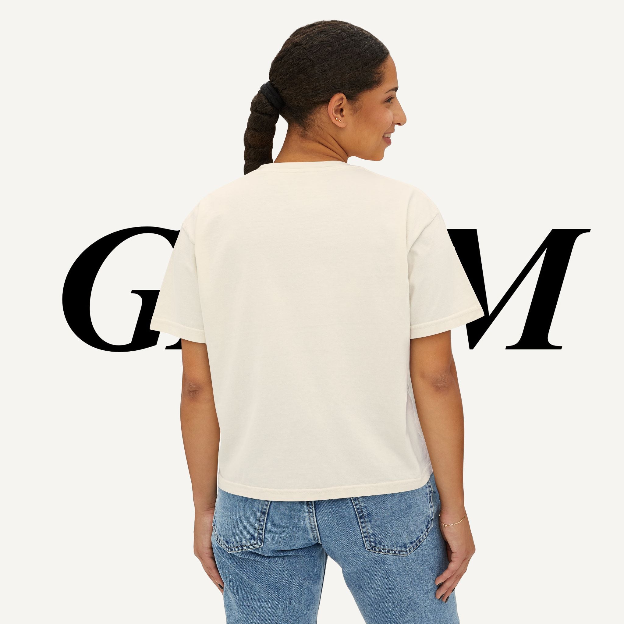 Retro K-Beauty Graphic Top Boxy Tee