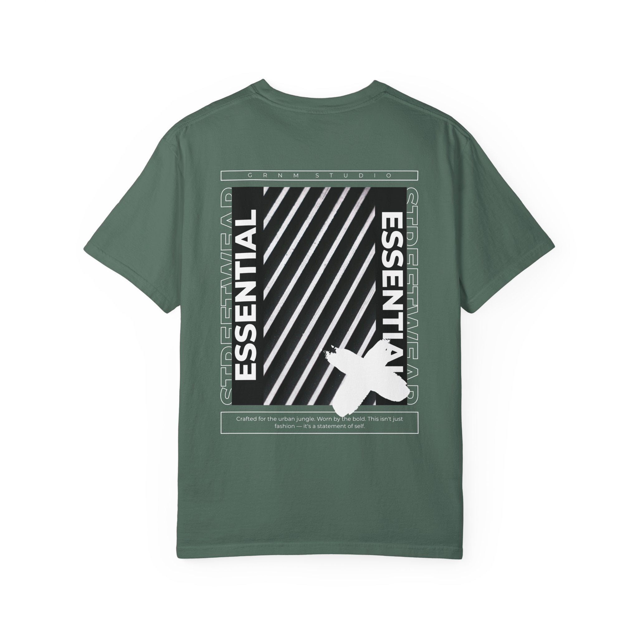 Essential Graphic T-Shirt — 'ESSENTIAL STREETWEAR' Back Print Garment-Dyed Tee