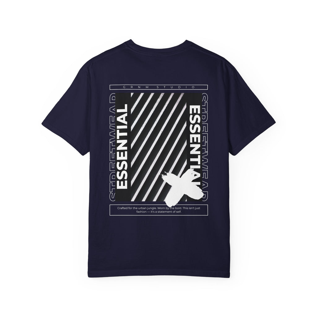 Essential Graphic T-Shirt — 'ESSENTIAL STREETWEAR' Back Print Garment-Dyed Tee