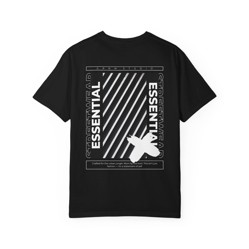 Essential Graphic T-Shirt — 'ESSENTIAL STREETWEAR' Back Print Garment-Dyed Tee