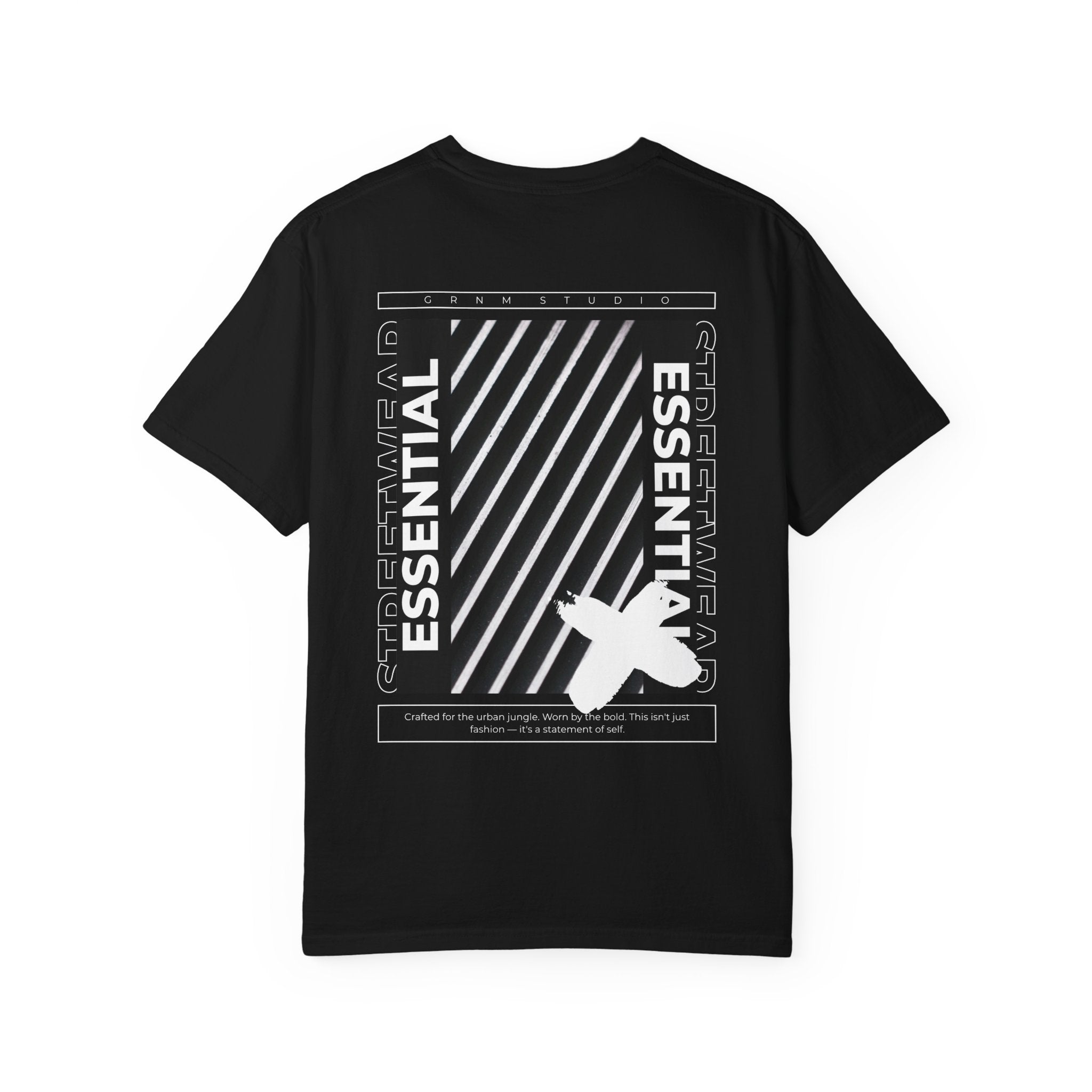 Essential Graphic T-Shirt — 'ESSENTIAL STREETWEAR' Back Print Garment-Dyed Tee