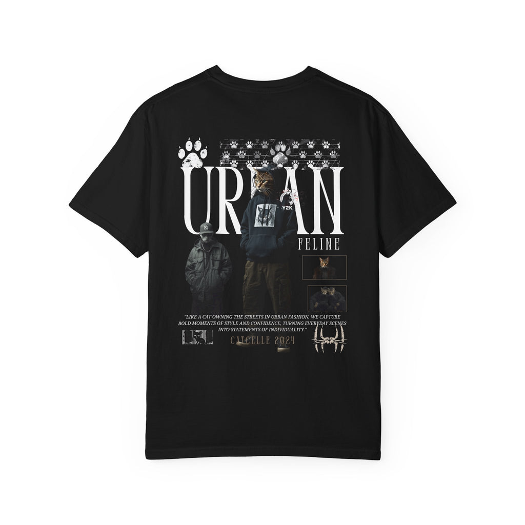 Cat Urban Streetwear Graphic T-Shirt