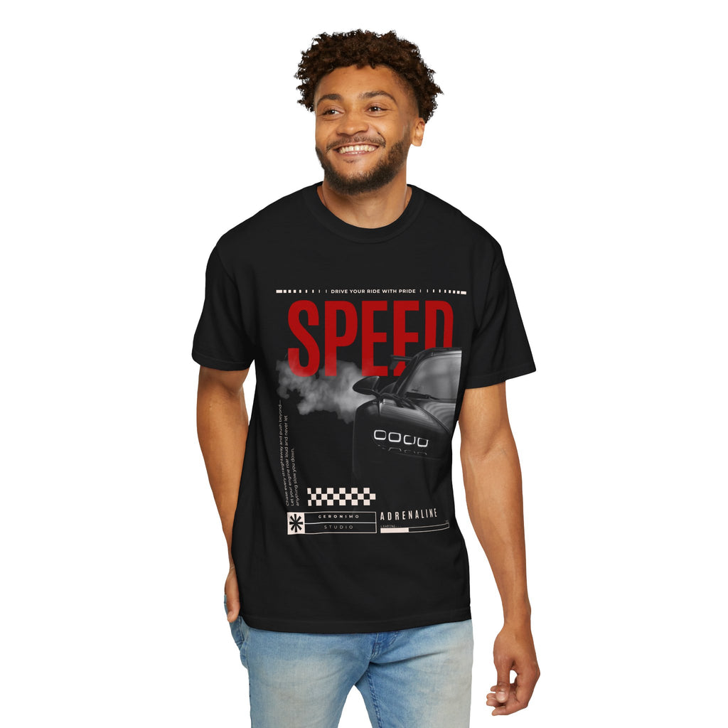 Speed Adrenaline T-Shirt — Racing Car Graphic Tee